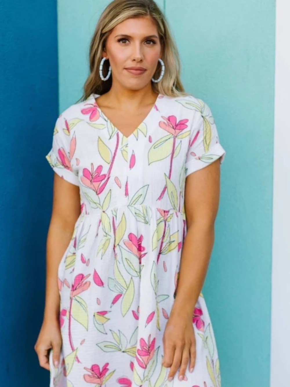 Michelle McDowell Fab Floral Harper midi Dress